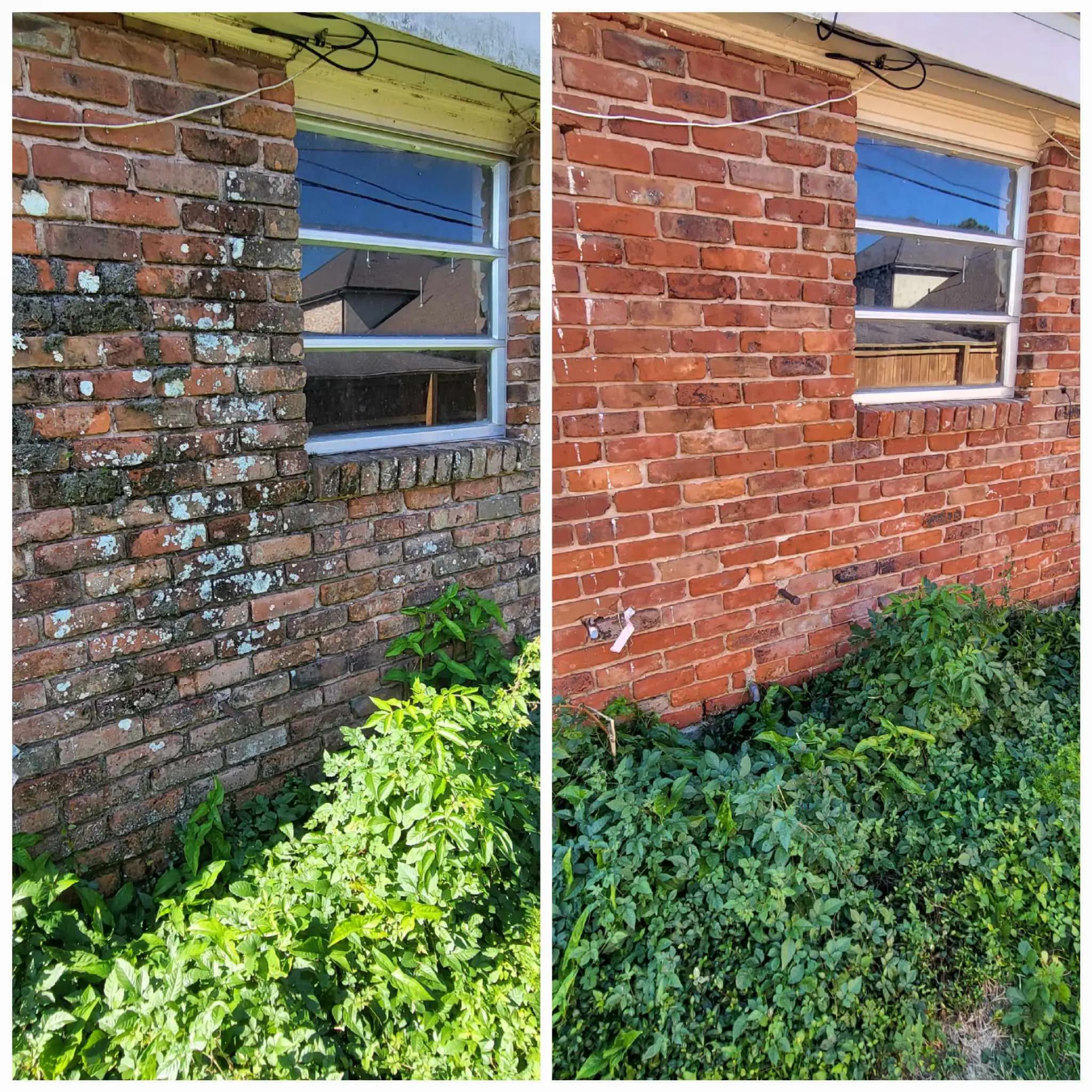 Brick Siding before and after