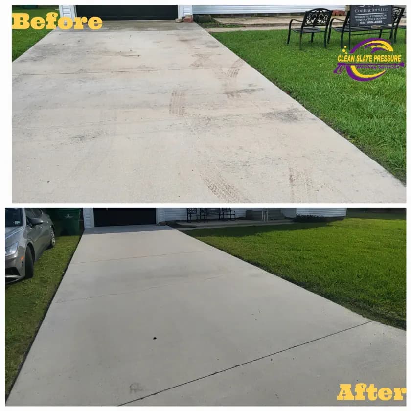 Concrete cleaning before and after 4