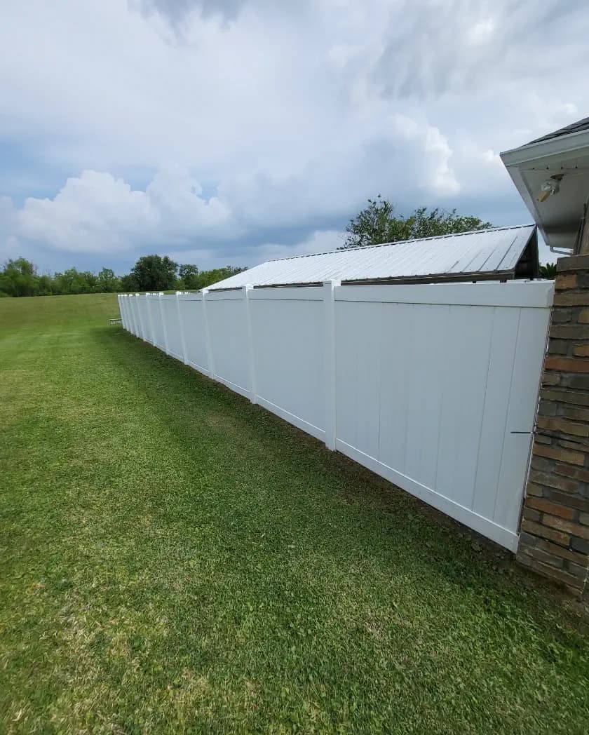 Clean fence after pressure washing