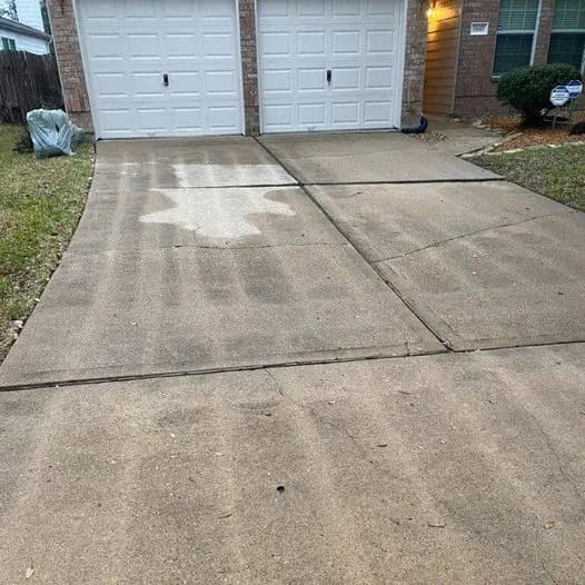 Driveway with clean lines